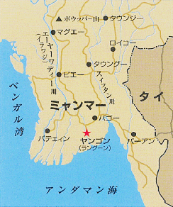 ヤンゴン周辺地図