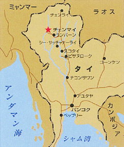 チェンマイ周辺地図