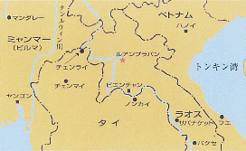 ルアンプラバン周辺地図